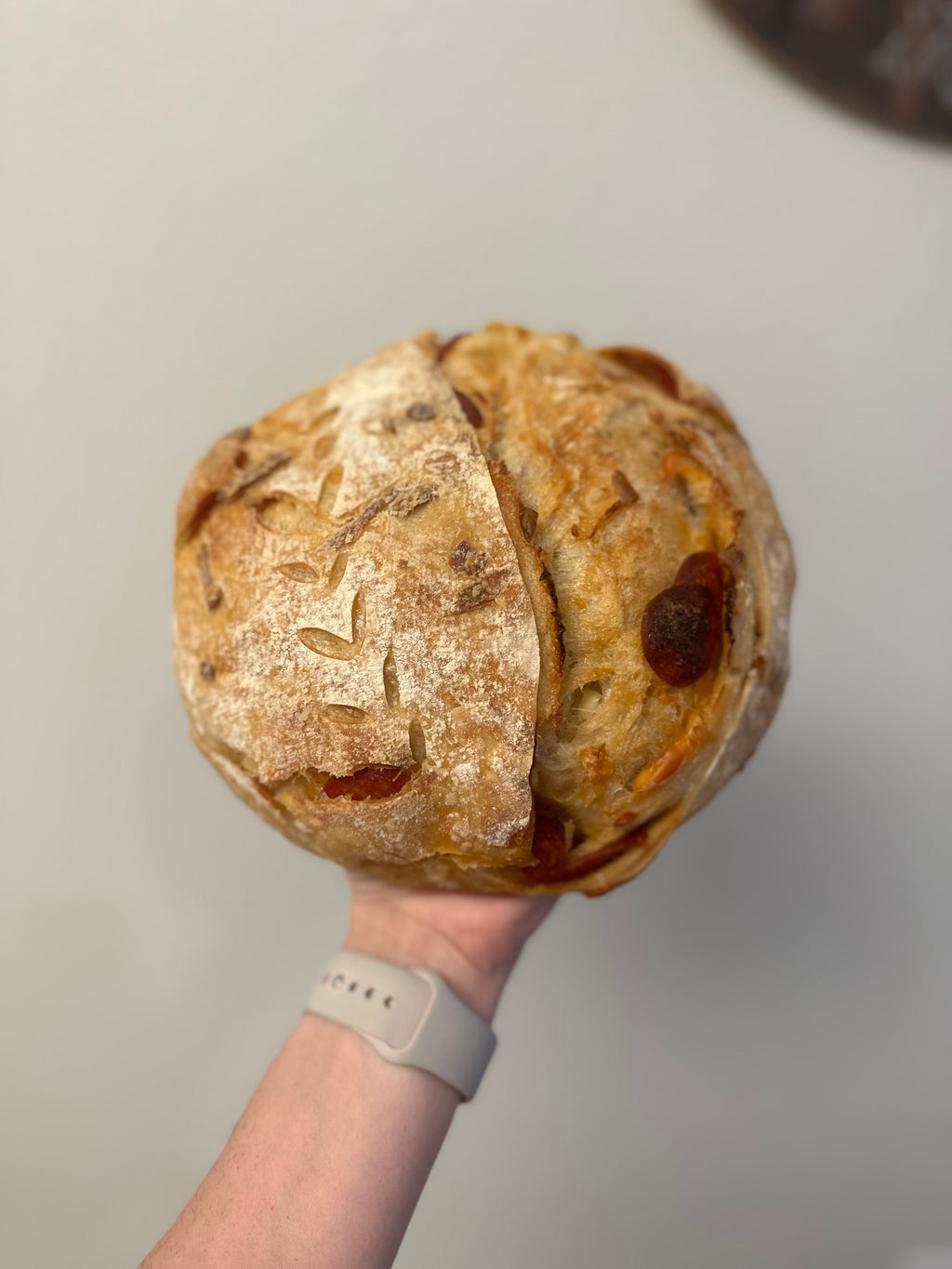 Pepperoni and Mozzarella Sourdough Loaf