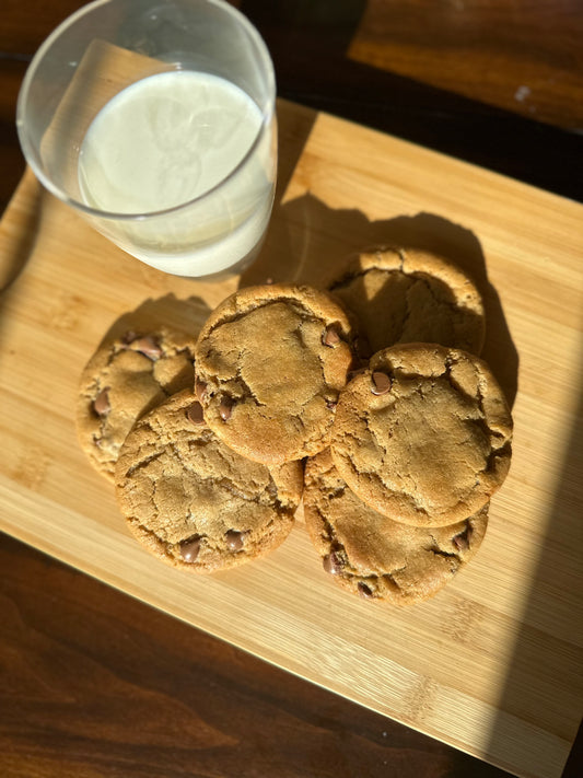 Brown Butter Chocolate Chip Discard Cookies (12 count)