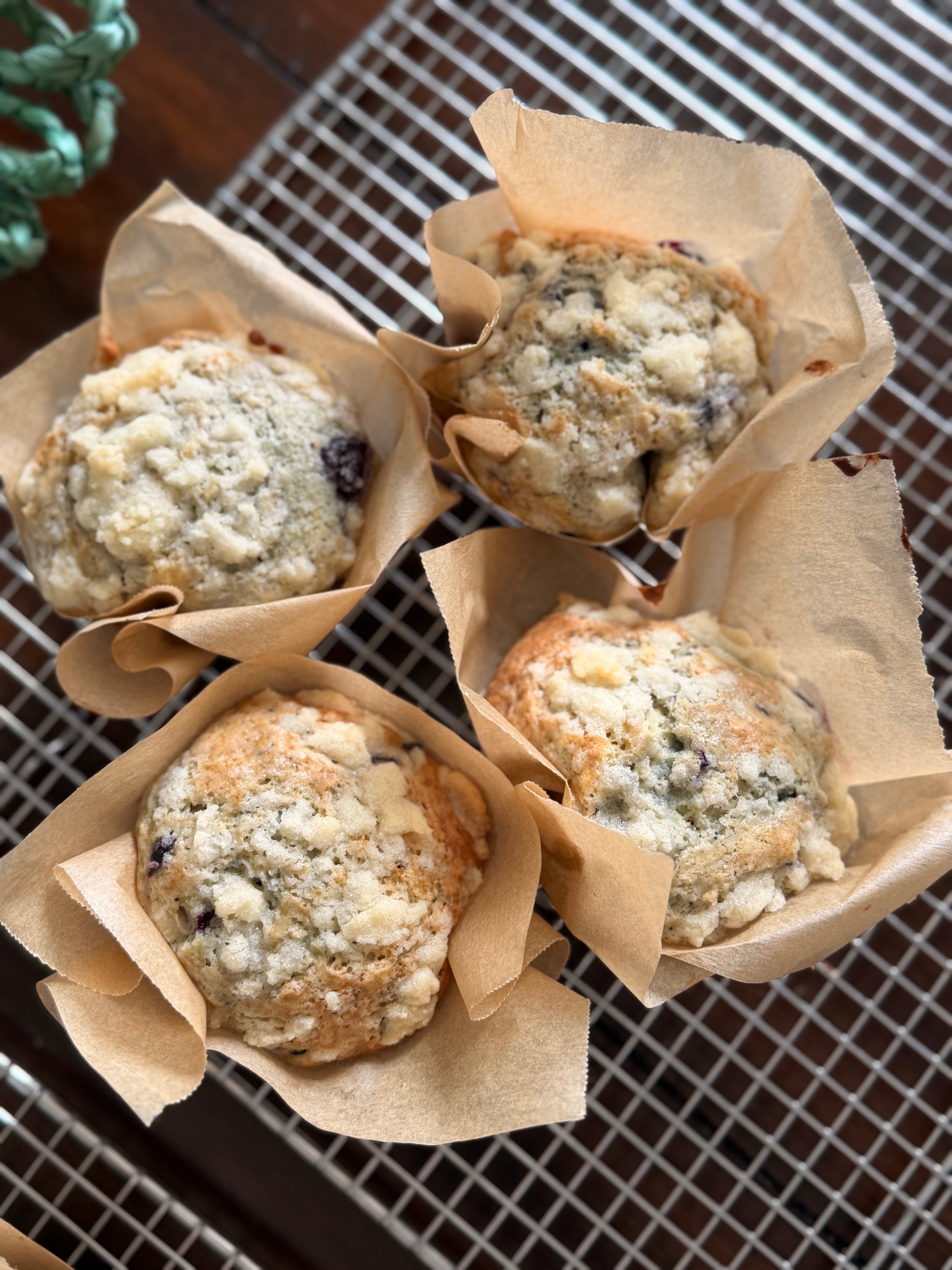 Sourdough Blueberry Crumble Muffins(4ct)