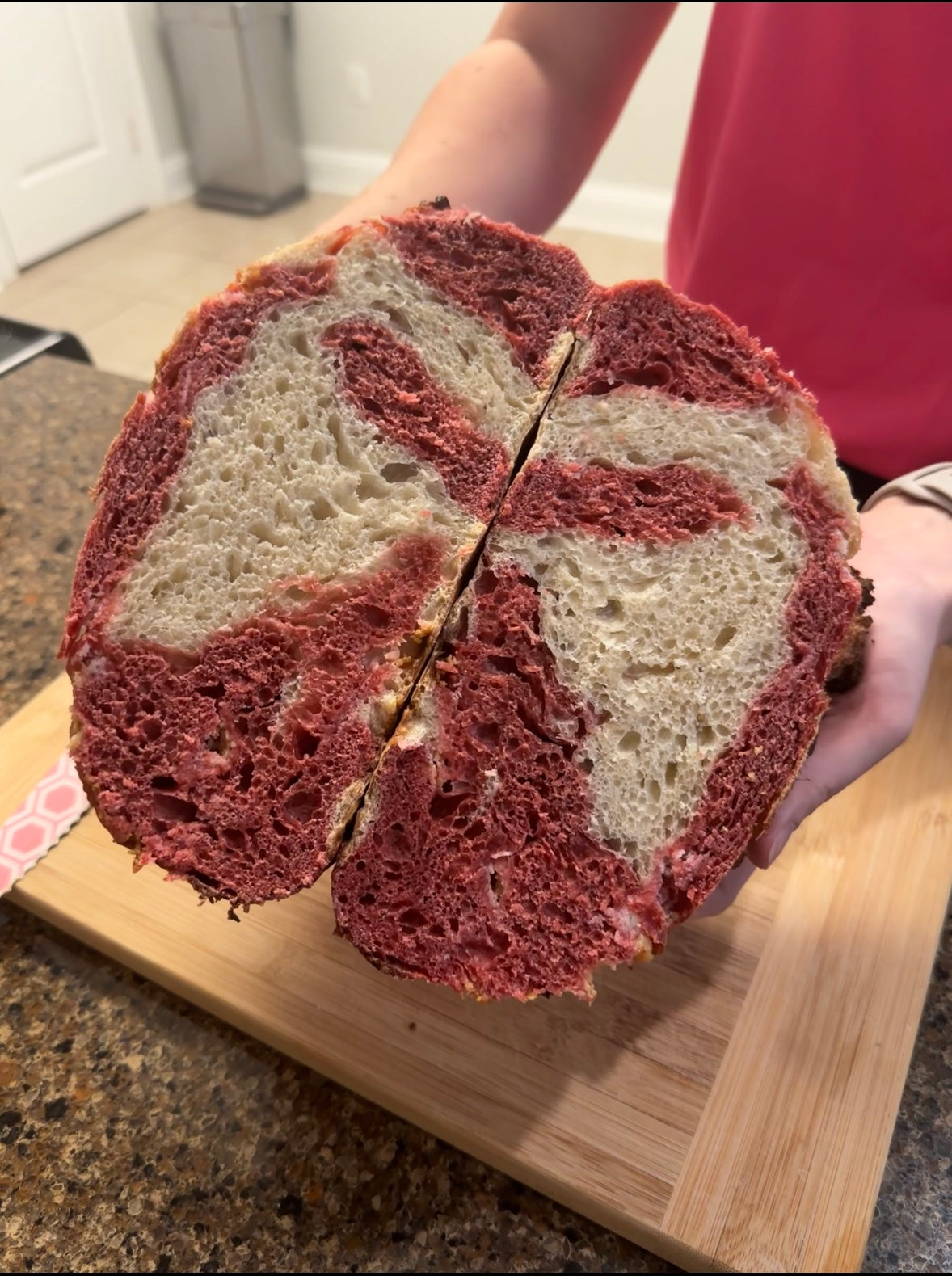Red Velvet Cheesecake Sourdough Loaf