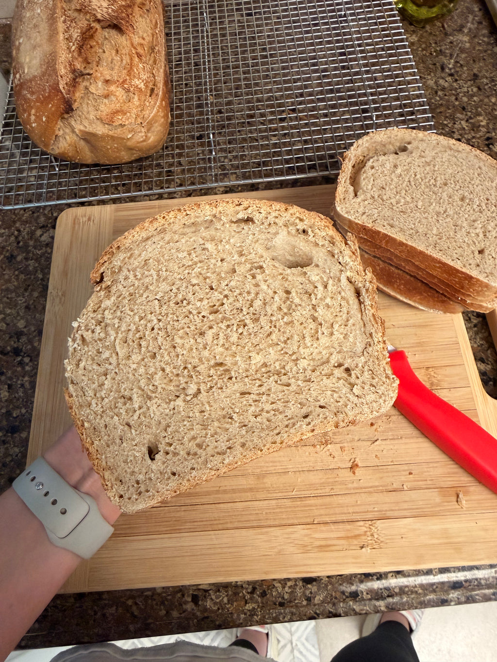 Sourdough Honey Wheat Sandwich Loaf
