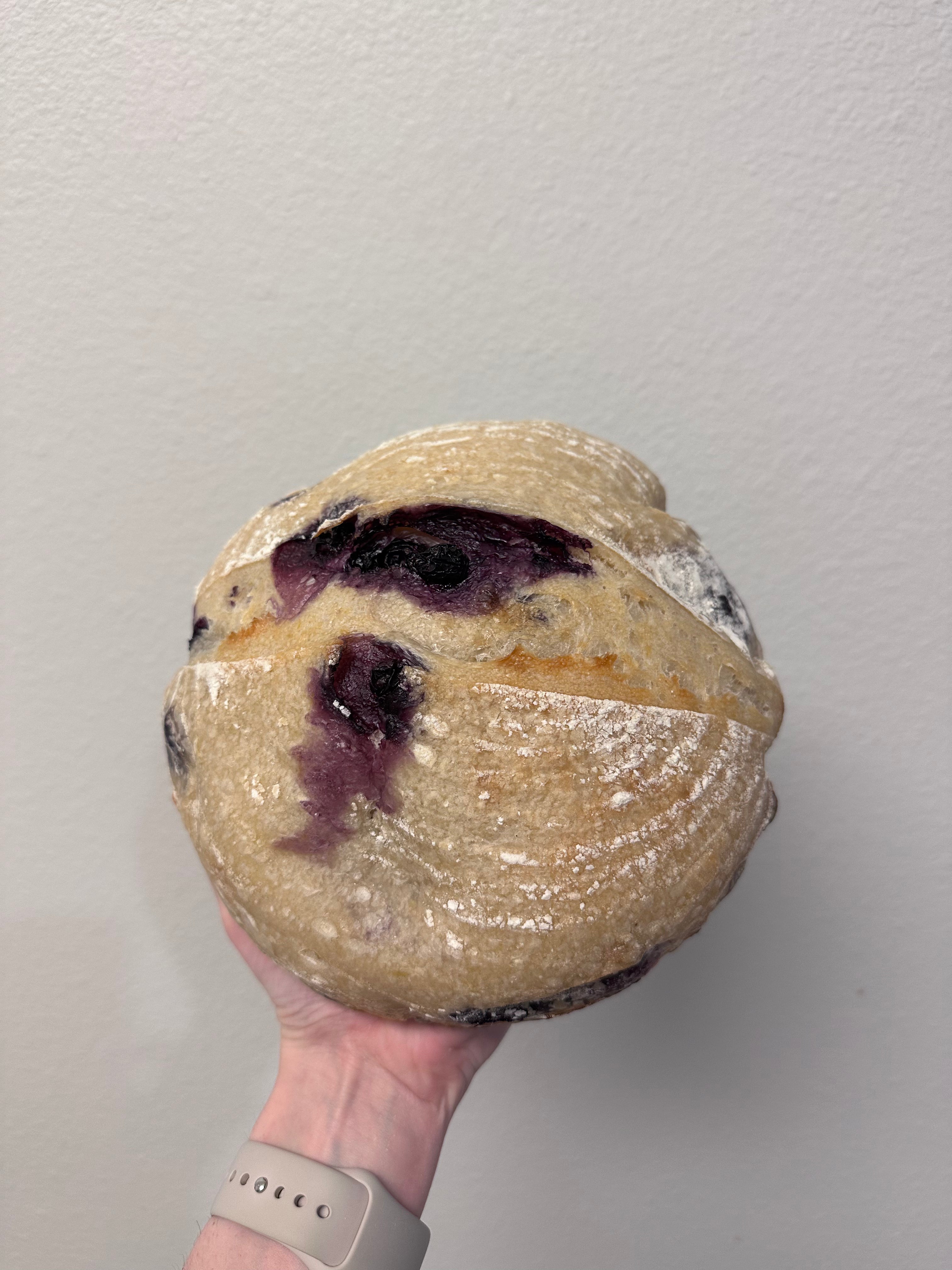 Lemon Blueberry Sourdough loaf