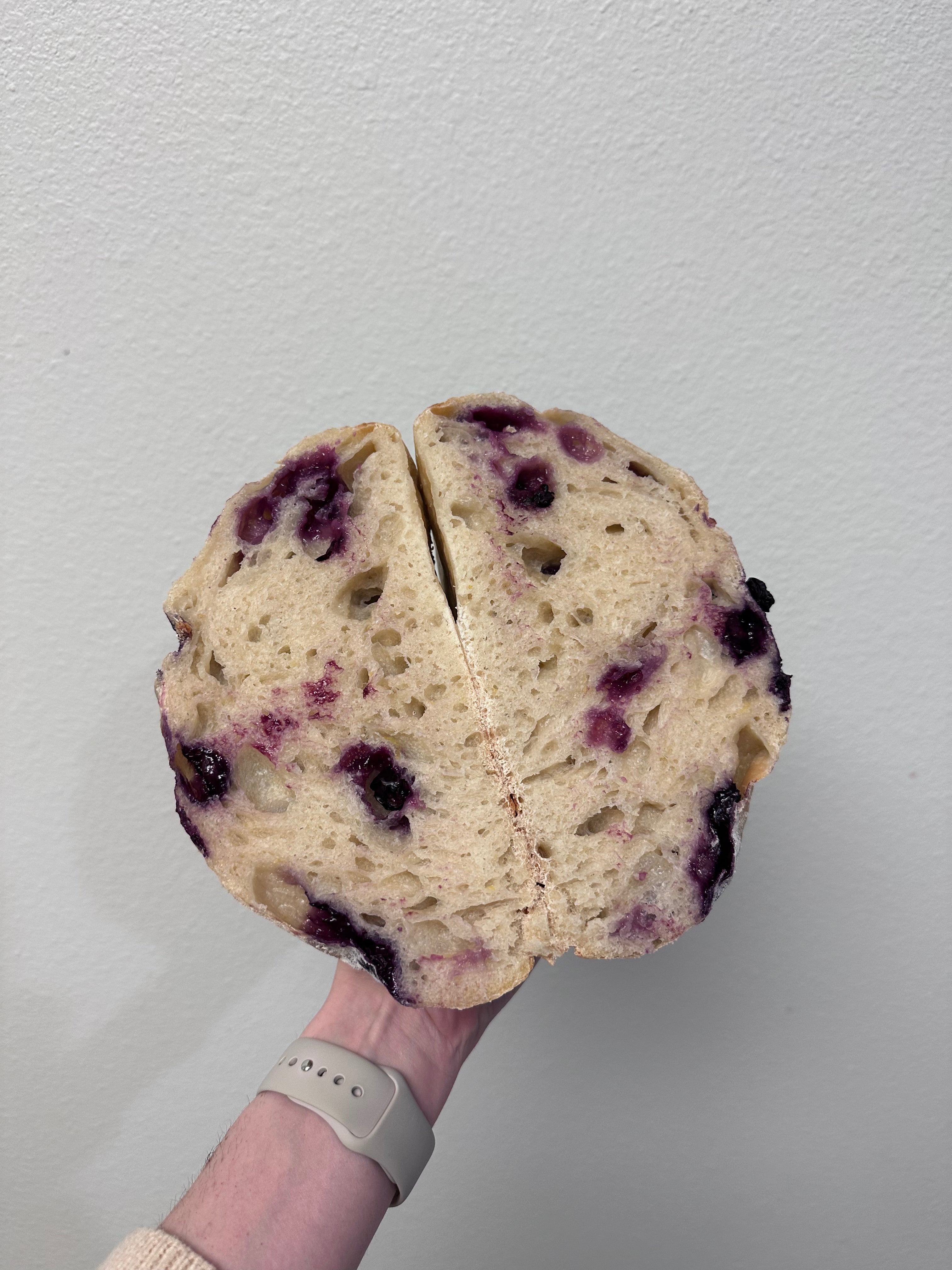 Lemon Blueberry Sourdough loaf